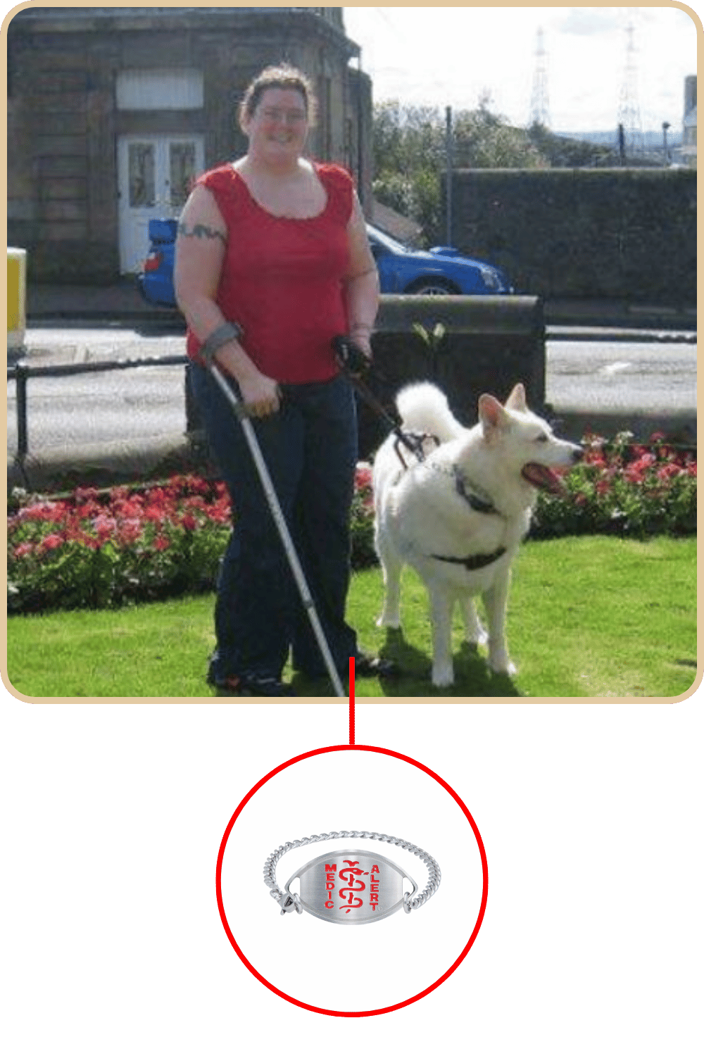 Picture of alison and bear