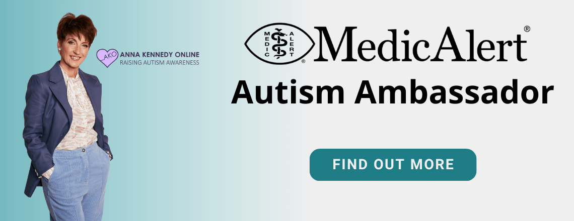 Autism ambassador Anna Kennedy advert banner