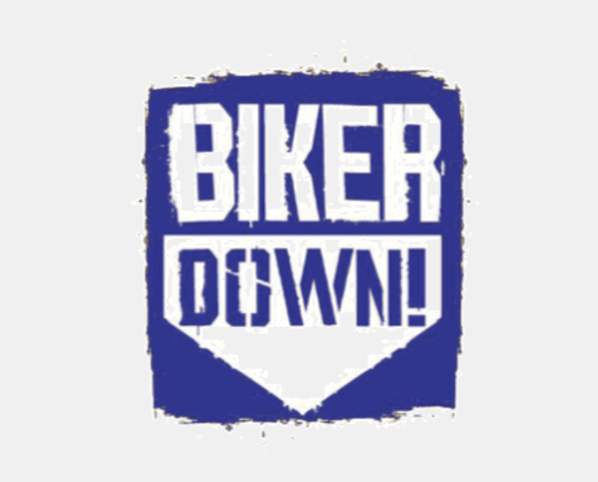 Biker down campaign logo