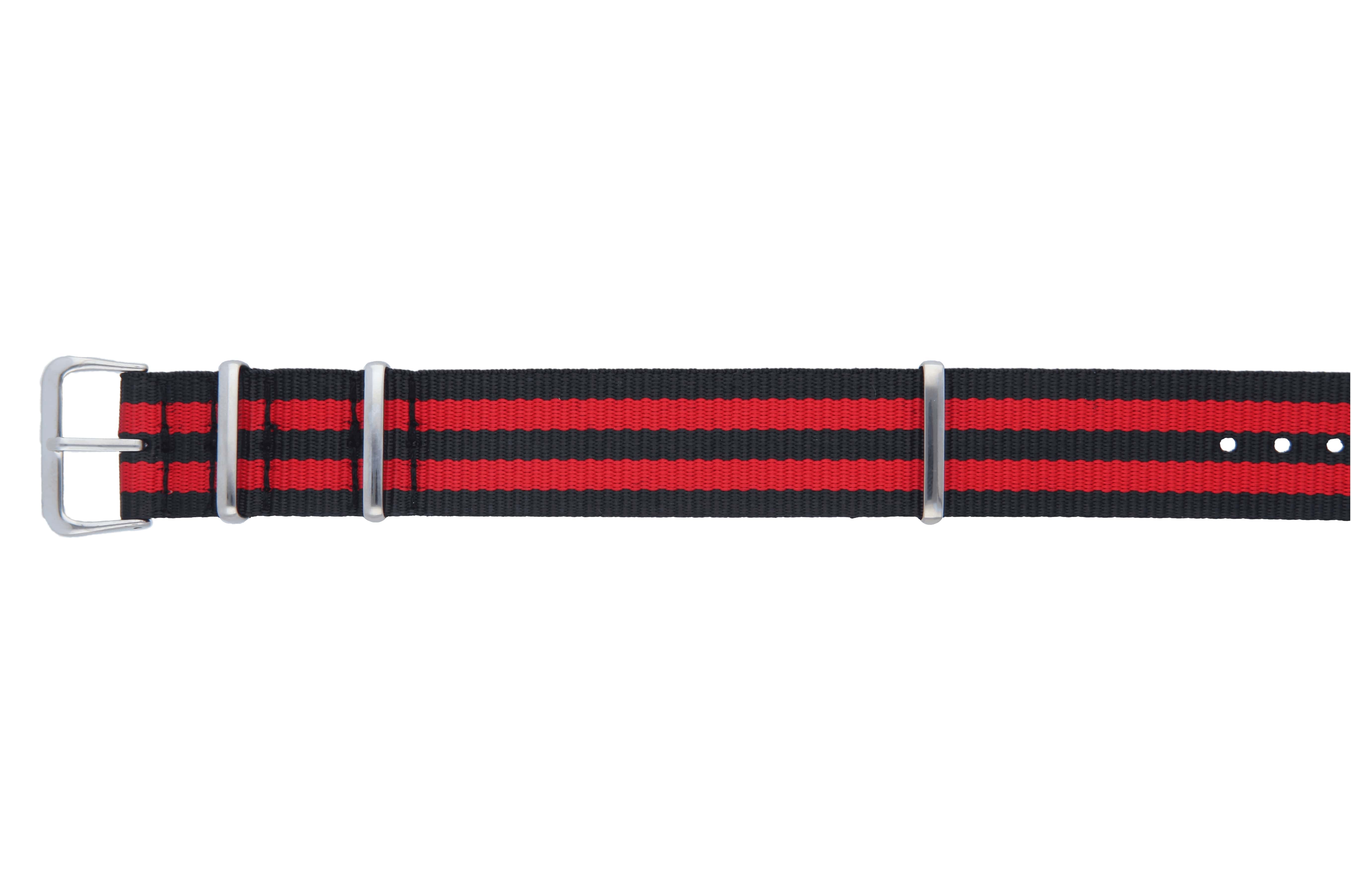 MedicAlert heritage medical ID bracelet strap in red and black