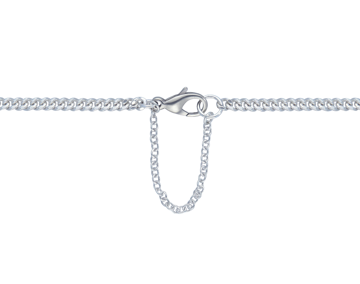 1 mm SOLID 14K WHITE GOLD Extender /Safety Chain Necklace Bracelet spring  lock | eBay