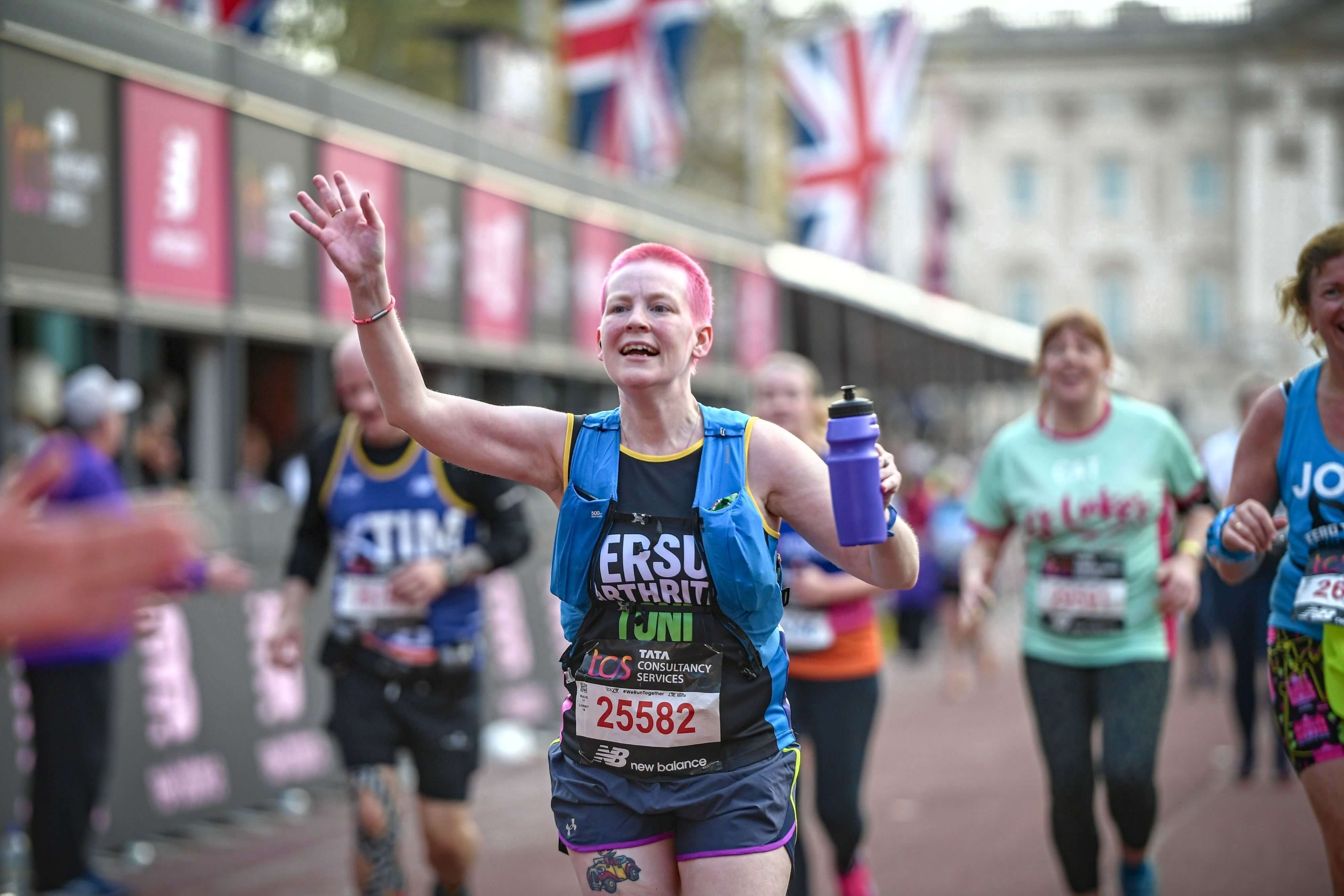 Toni Bull running London Marathon