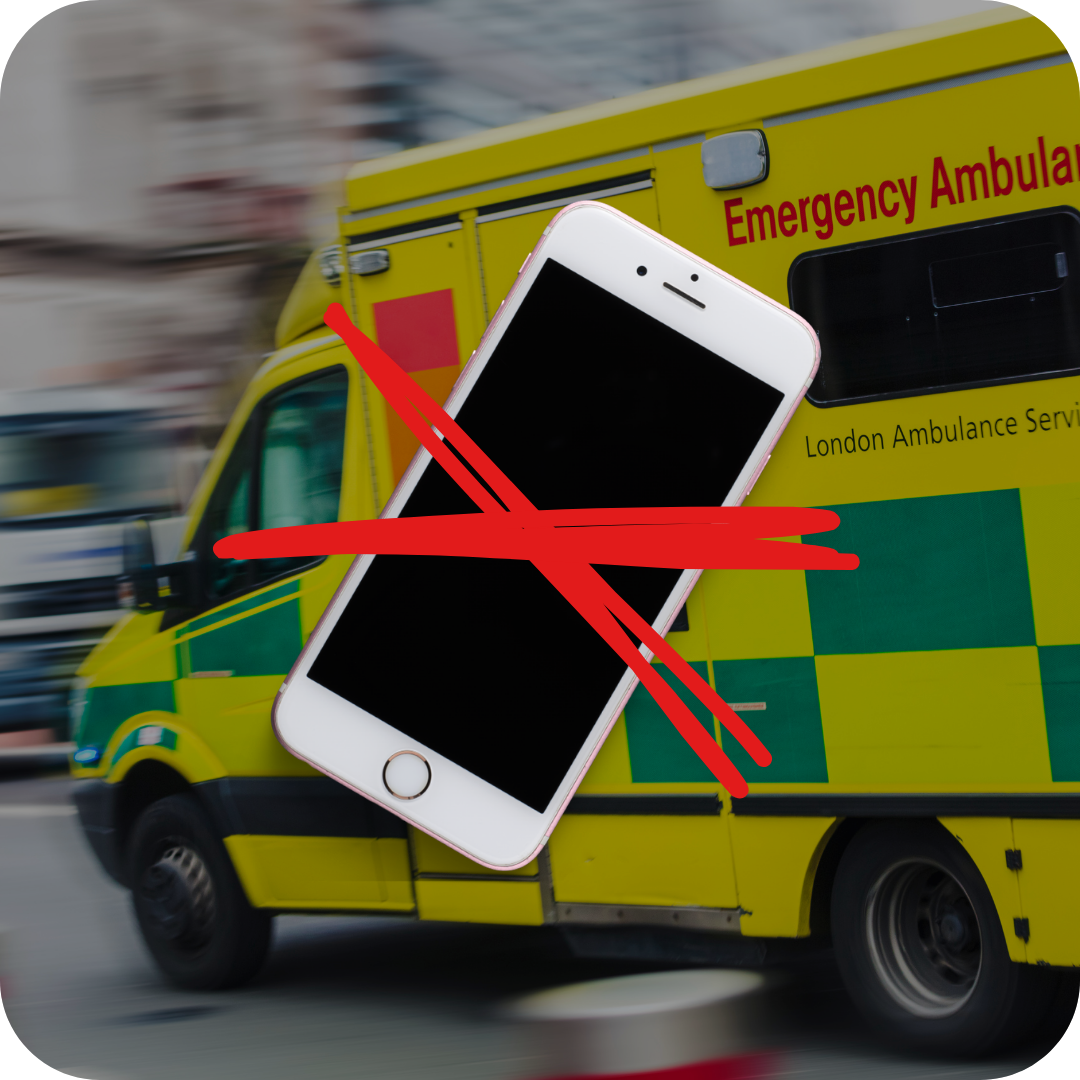 Why a mobile phone lock screen is not sufficient during a severe anaphylactic reaction